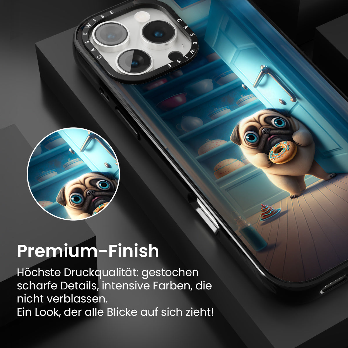 Mops stiehlt Donuts - Hülle