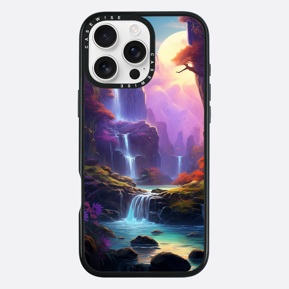 Lila Fantasy -Wasserfall - Hülle
