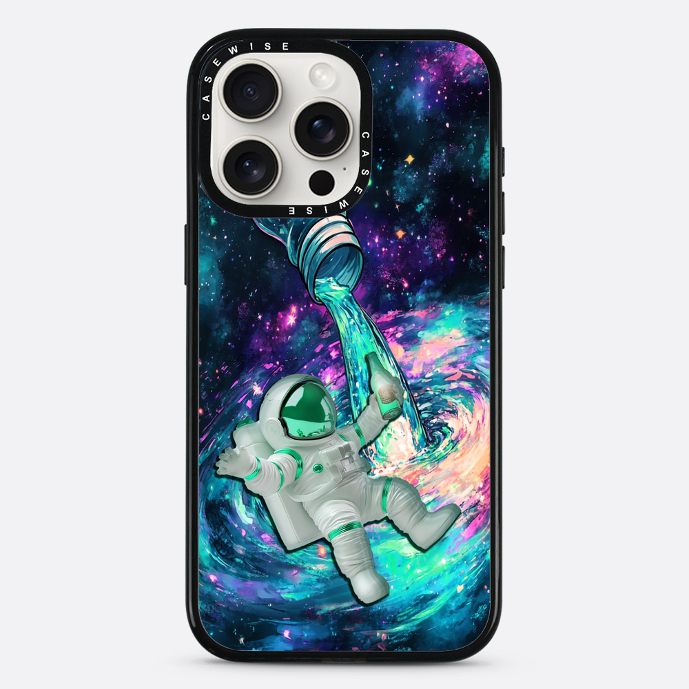 Cosmic Bar Flasche Astronaut trinken lustig - Hülle