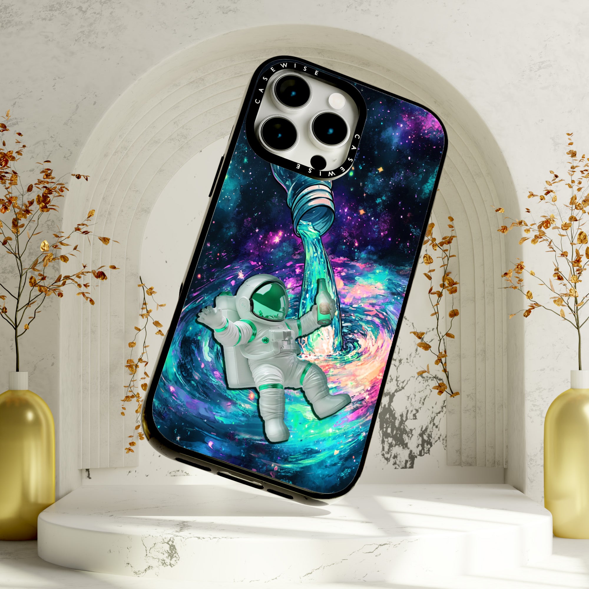 Cosmic Bar Flasche Astronaut trinken lustig - Hülle