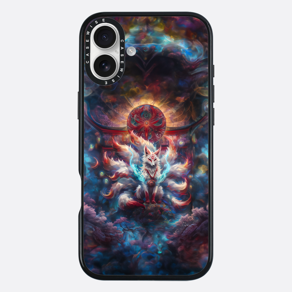 Regenbogen -Kitsune -Fuchs - Hülle