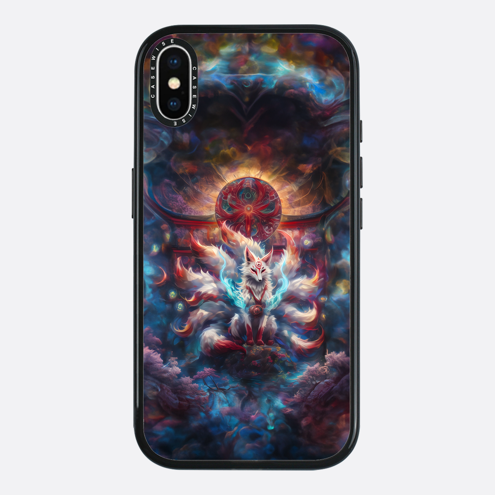 Regenbogen -Kitsune -Fuchs - Hülle