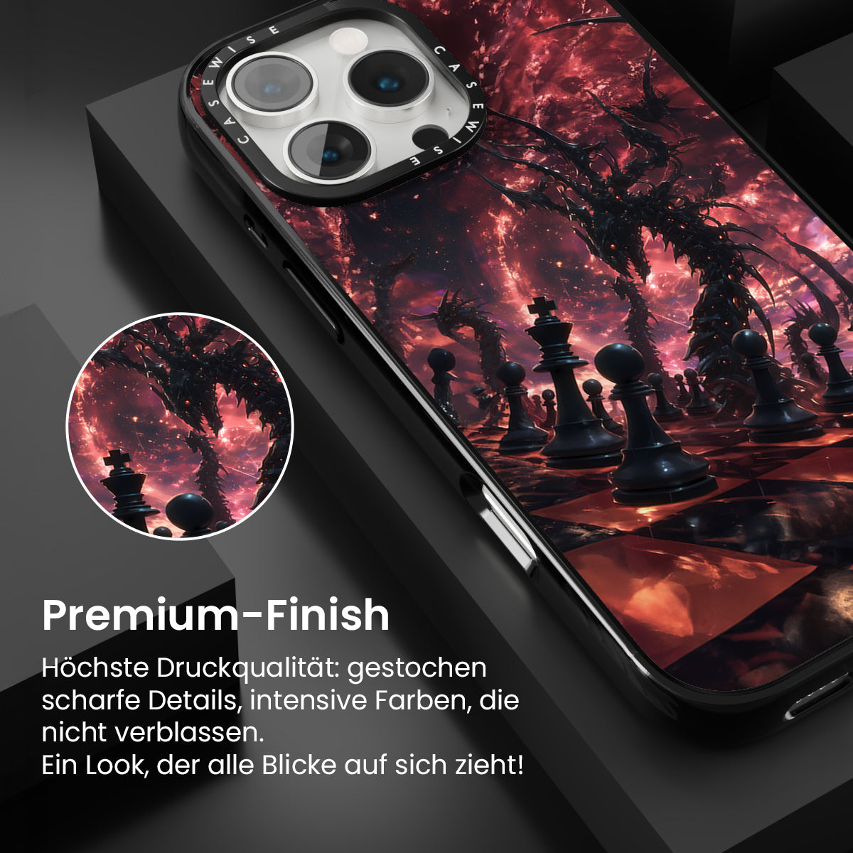 Roter Schach im Weltraum - Hülle
