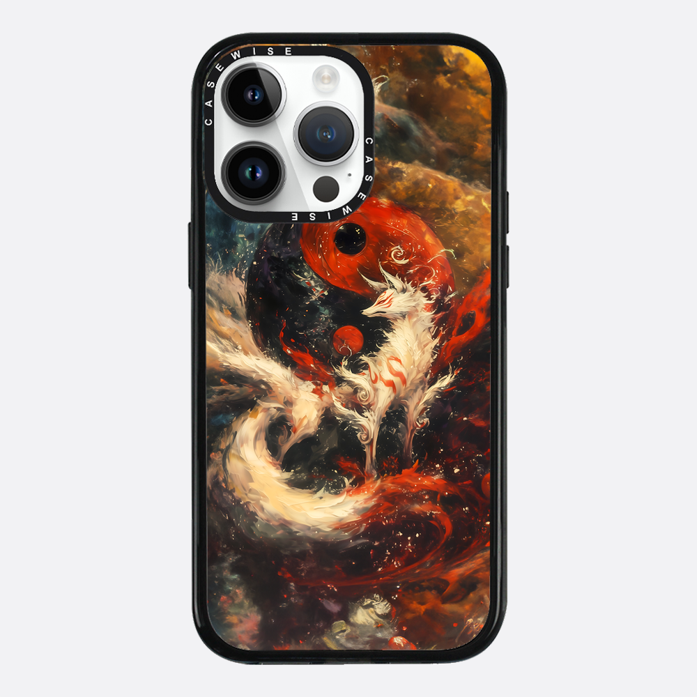 Red Kitsune Yin und Yang - Hülle