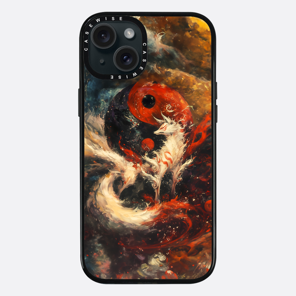 Red Kitsune Yin und Yang - Hülle