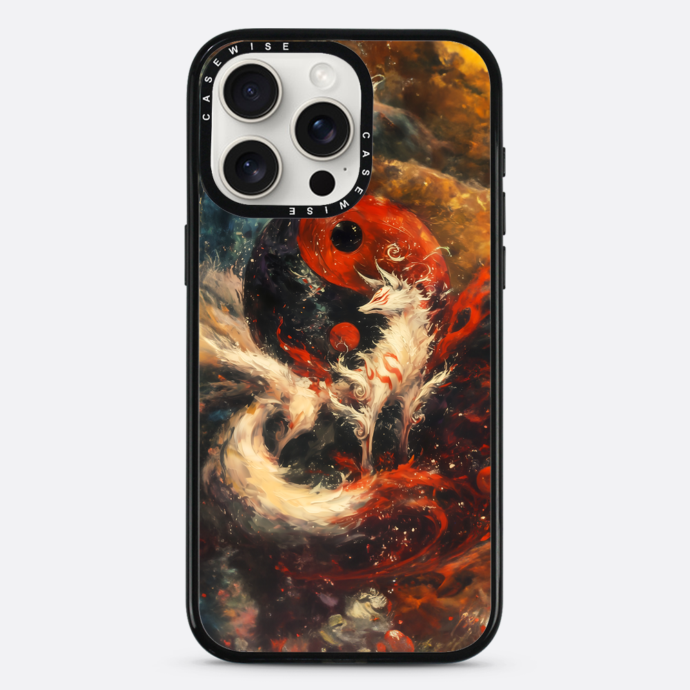 Red Kitsune Yin und Yang - Hülle
