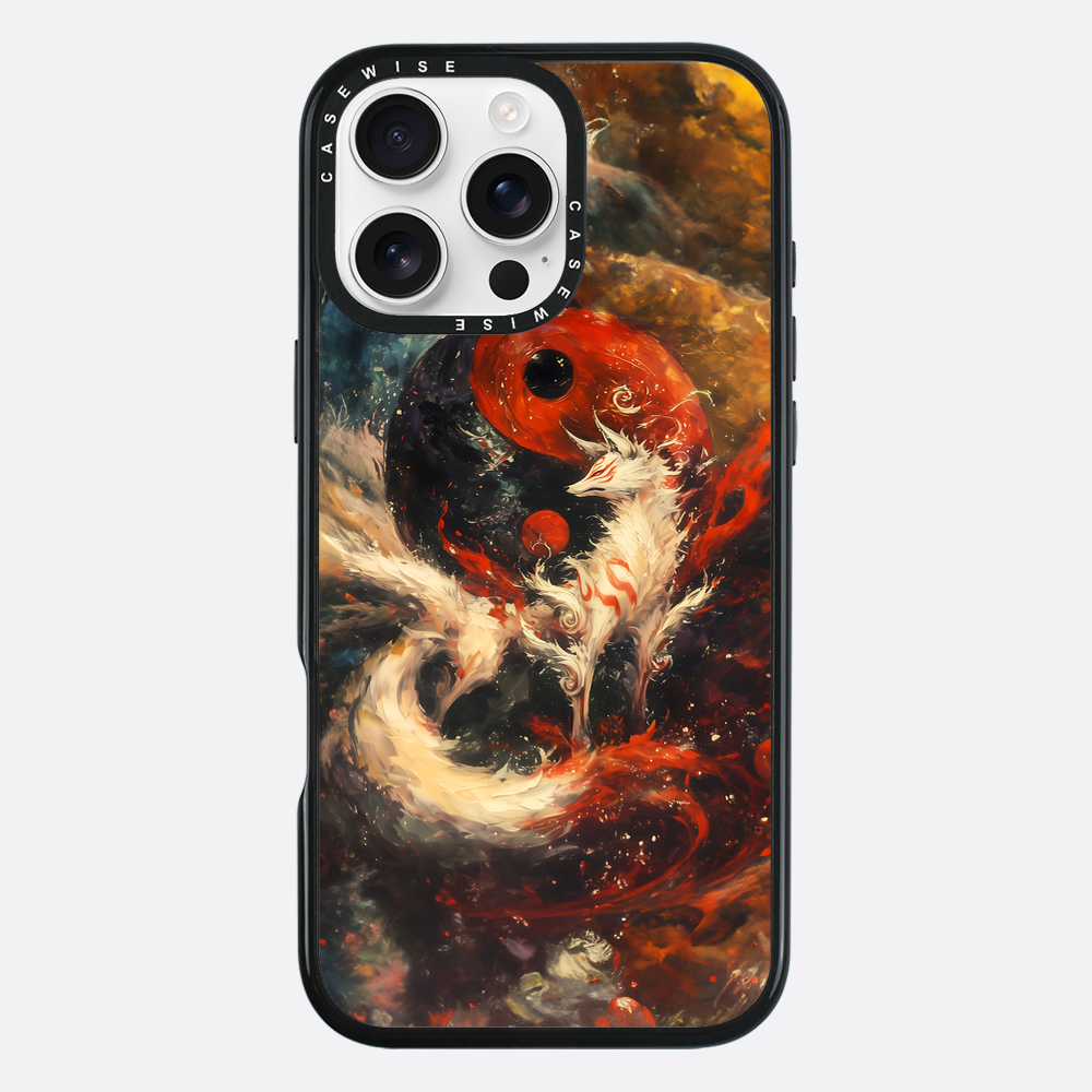Red Kitsune Yin und Yang - Hülle