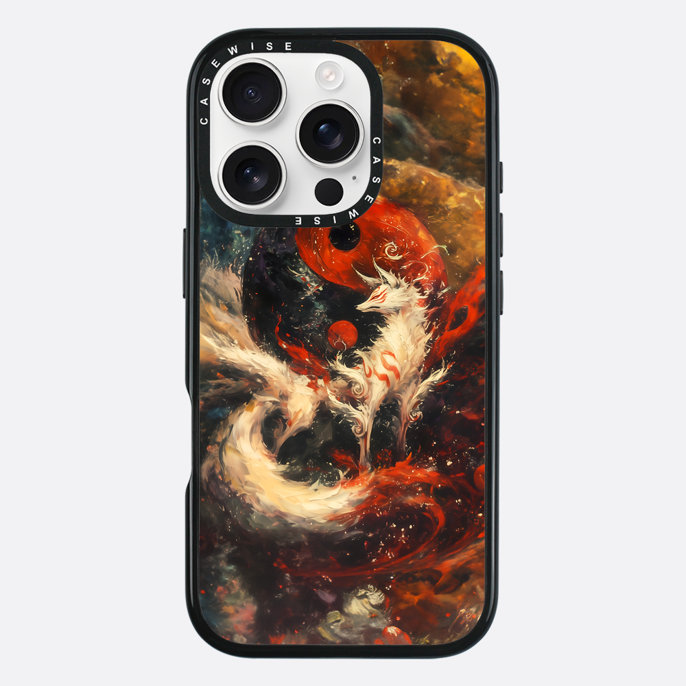 Red Kitsune Yin und Yang - Hülle