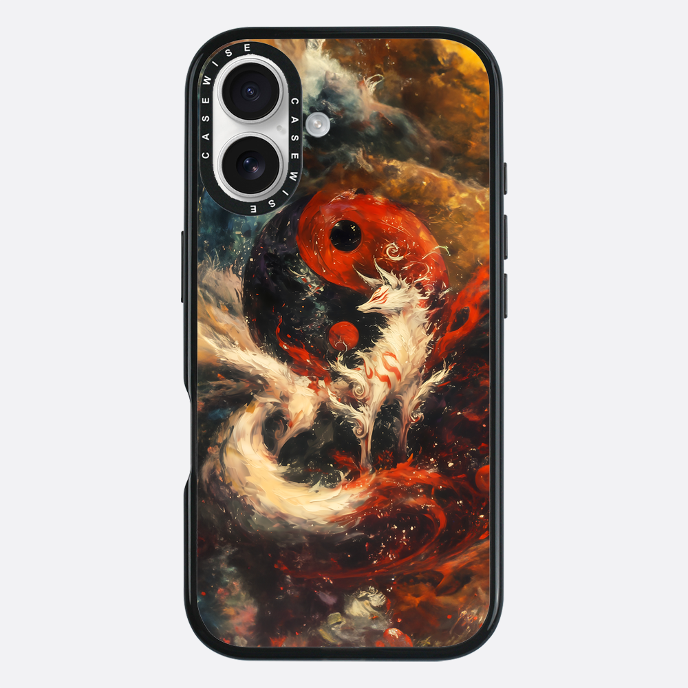 Red Kitsune Yin und Yang - Hülle