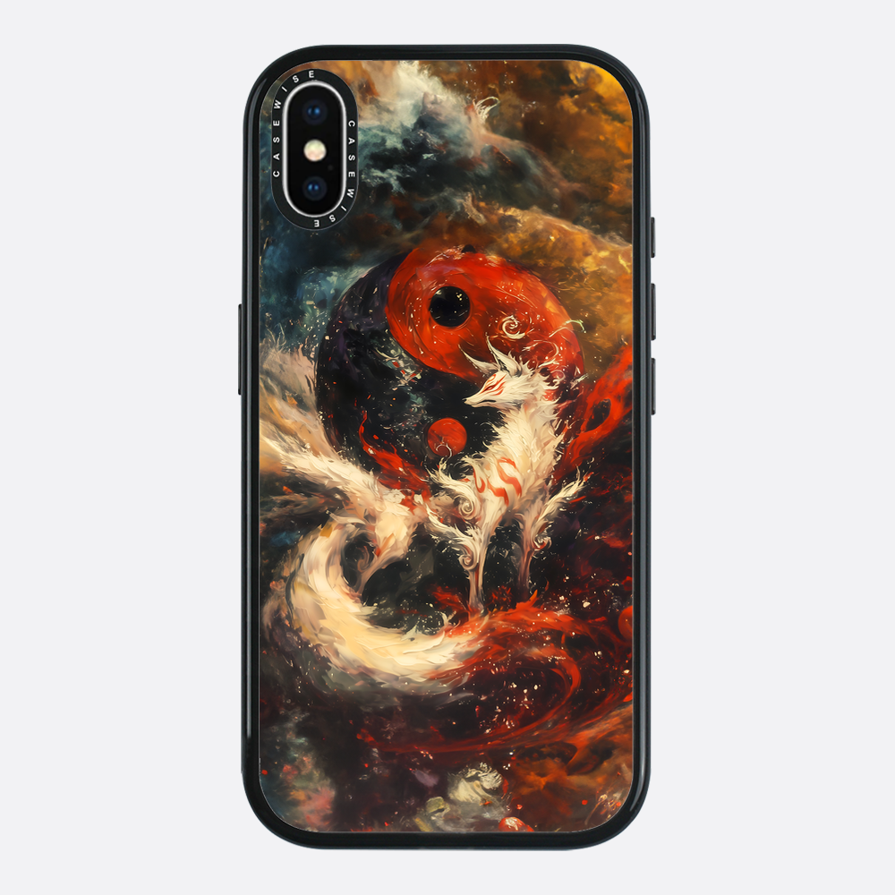 Red Kitsune Yin und Yang - Hülle