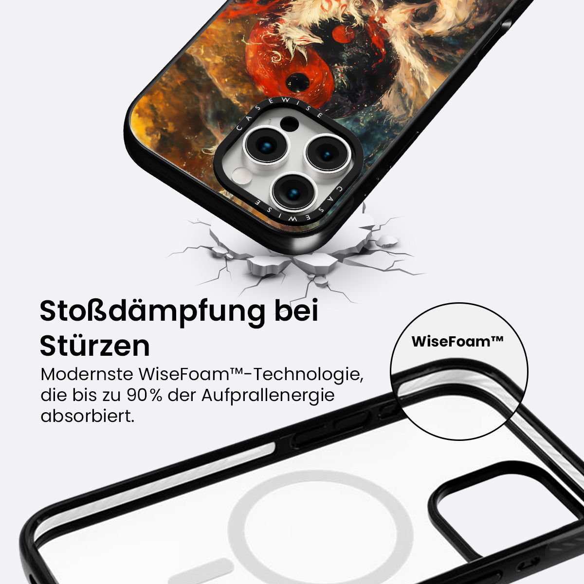 Red Kitsune Yin und Yang - Hülle