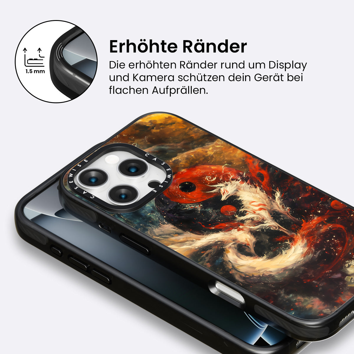 Red Kitsune Yin und Yang - Hülle