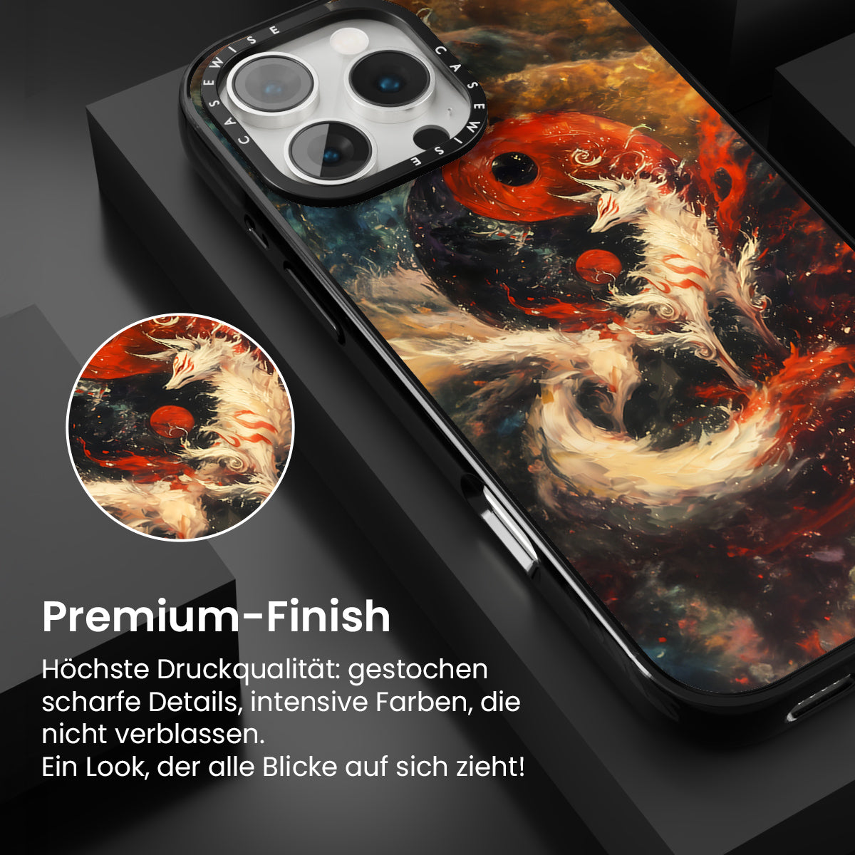 Red Kitsune Yin und Yang - Hülle