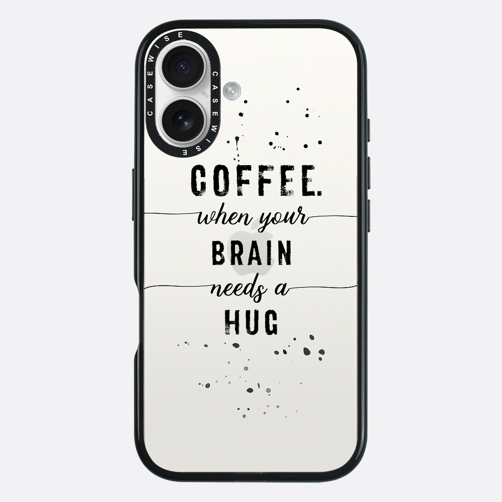 Textkunstkaffee Wenn Ihr Gehirn eine Umarmung braucht - Hülle