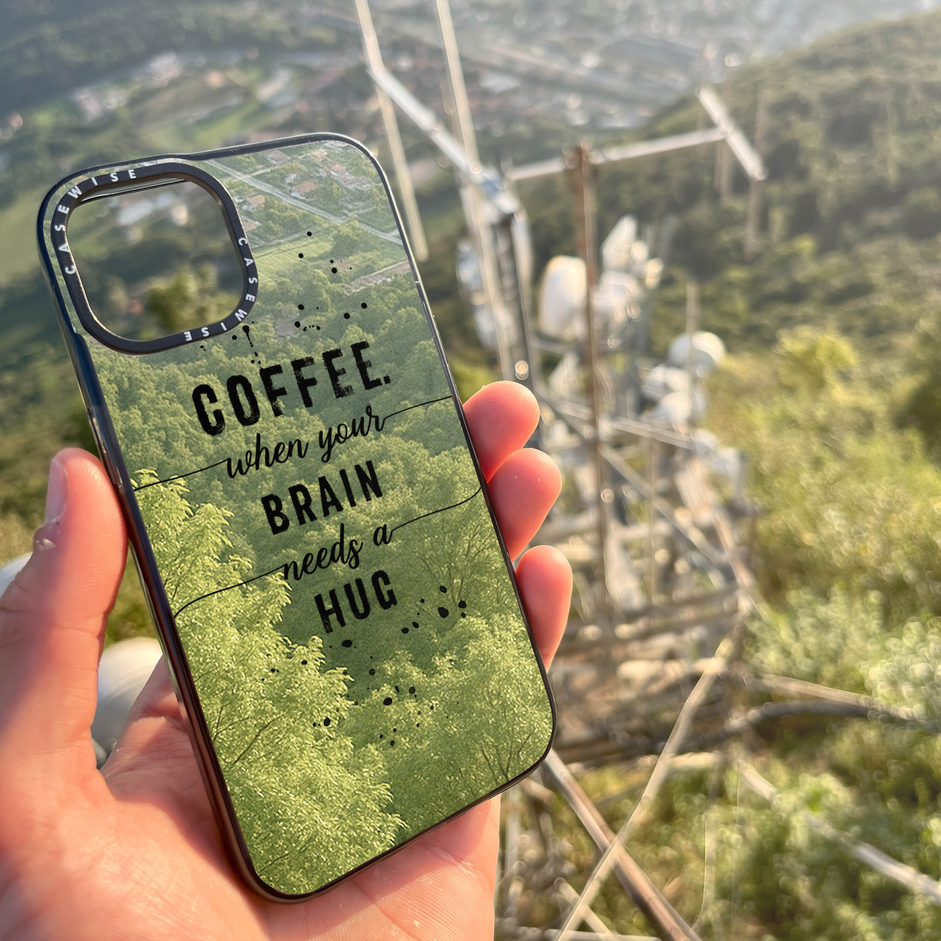 Textkunstkaffee Wenn Ihr Gehirn eine Umarmung braucht - Hülle