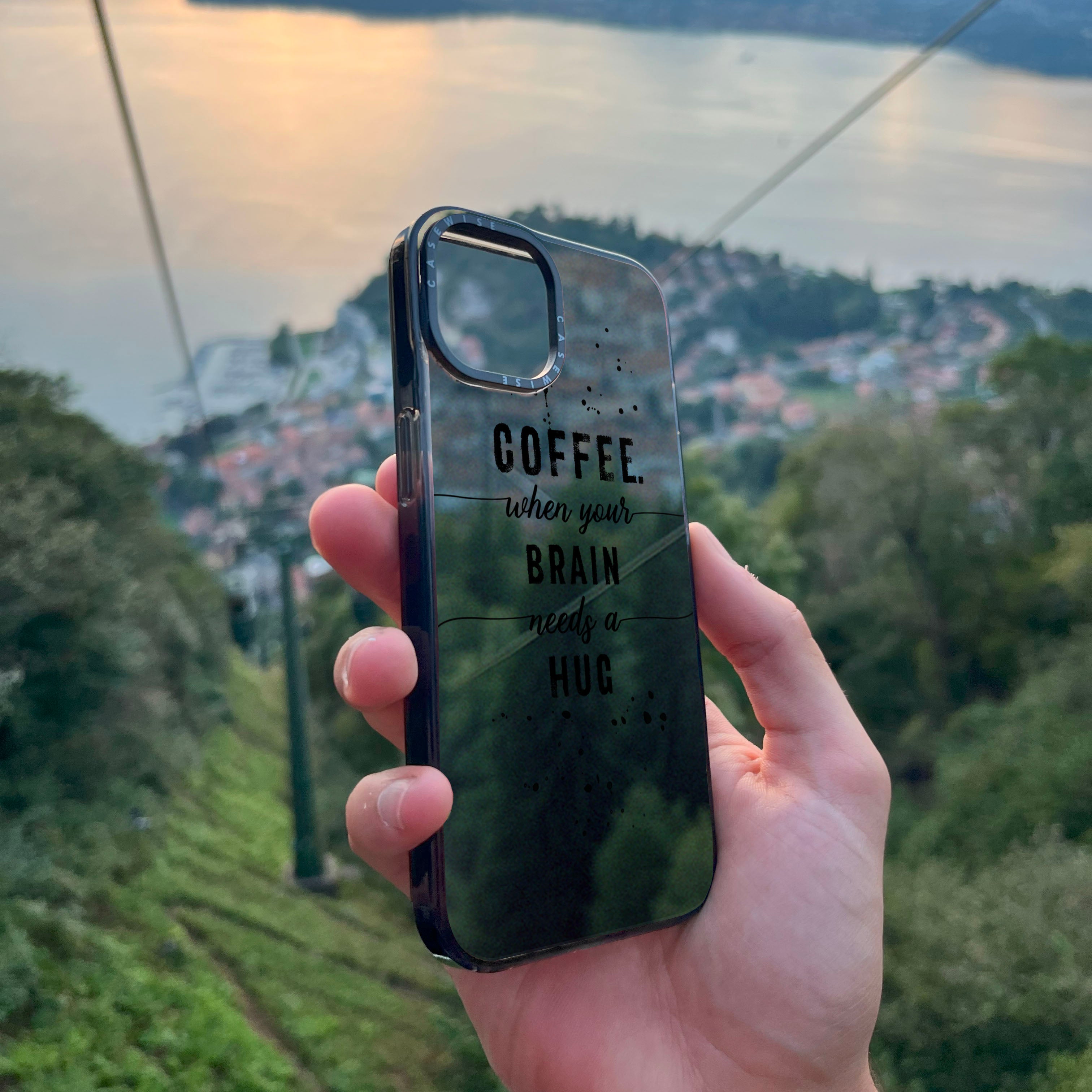 Textkunstkaffee Wenn Ihr Gehirn eine Umarmung braucht - Hülle