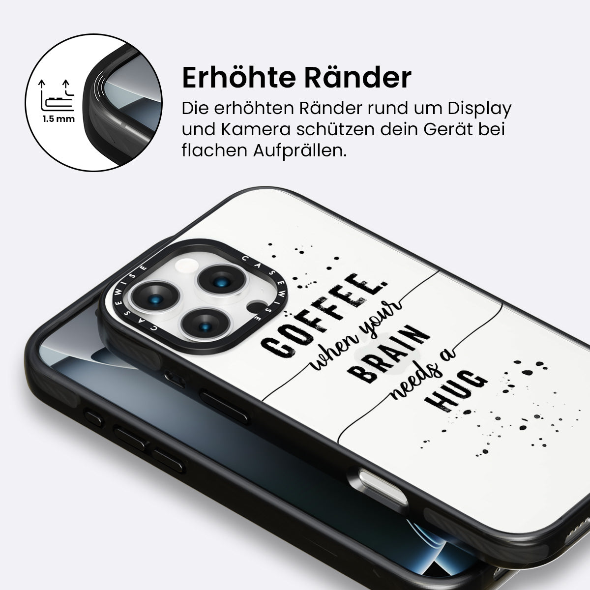 Textkunstkaffee Wenn Ihr Gehirn eine Umarmung braucht - Hülle