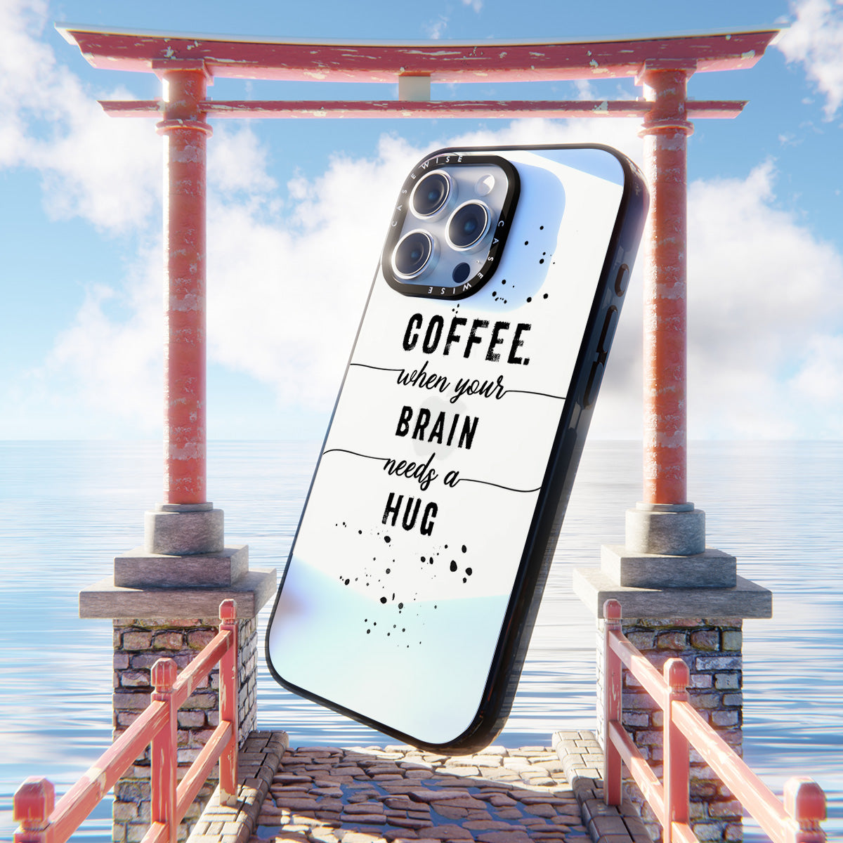Textkunstkaffee Wenn Ihr Gehirn eine Umarmung braucht - Hülle