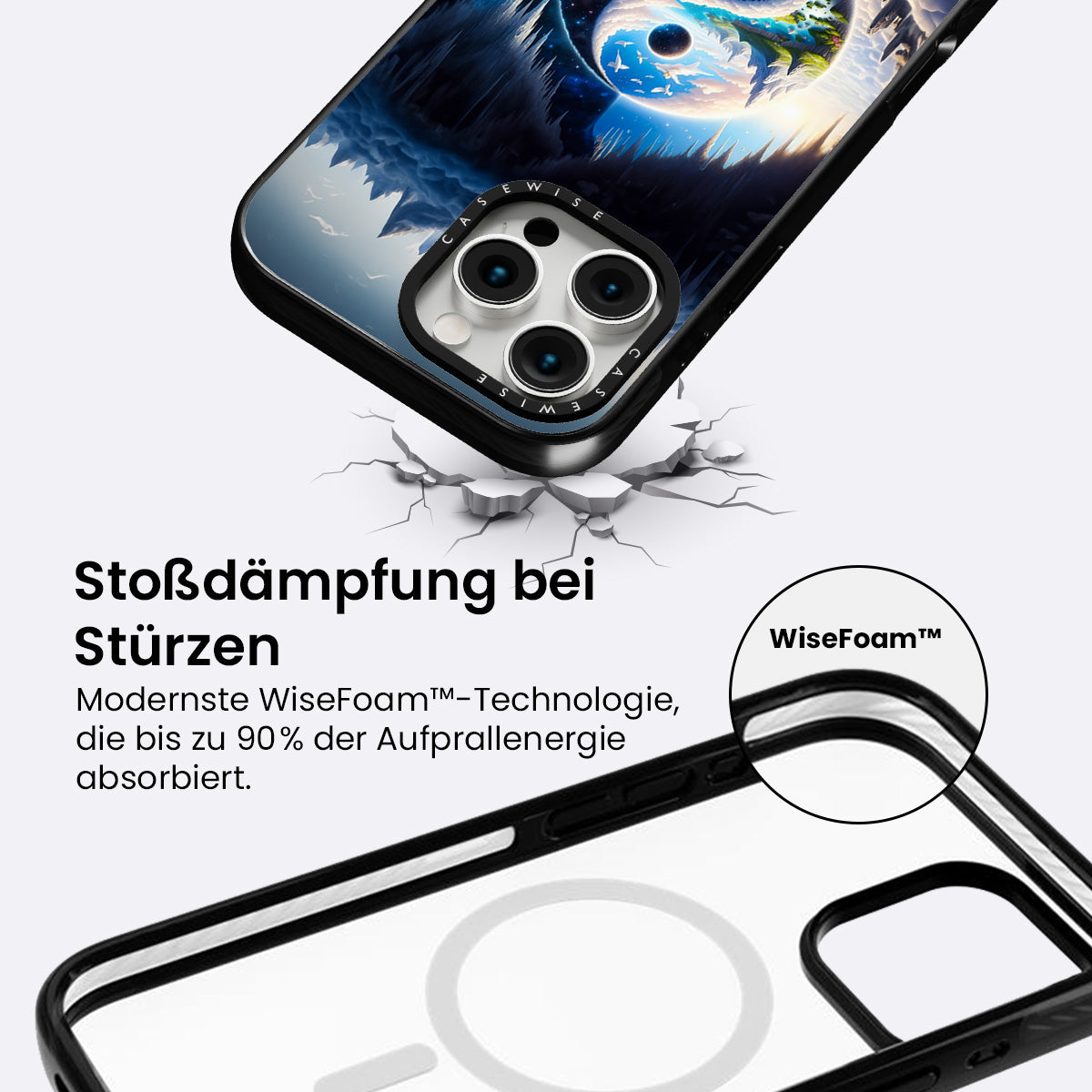 Gefrorener Yin und Yang - Hülle