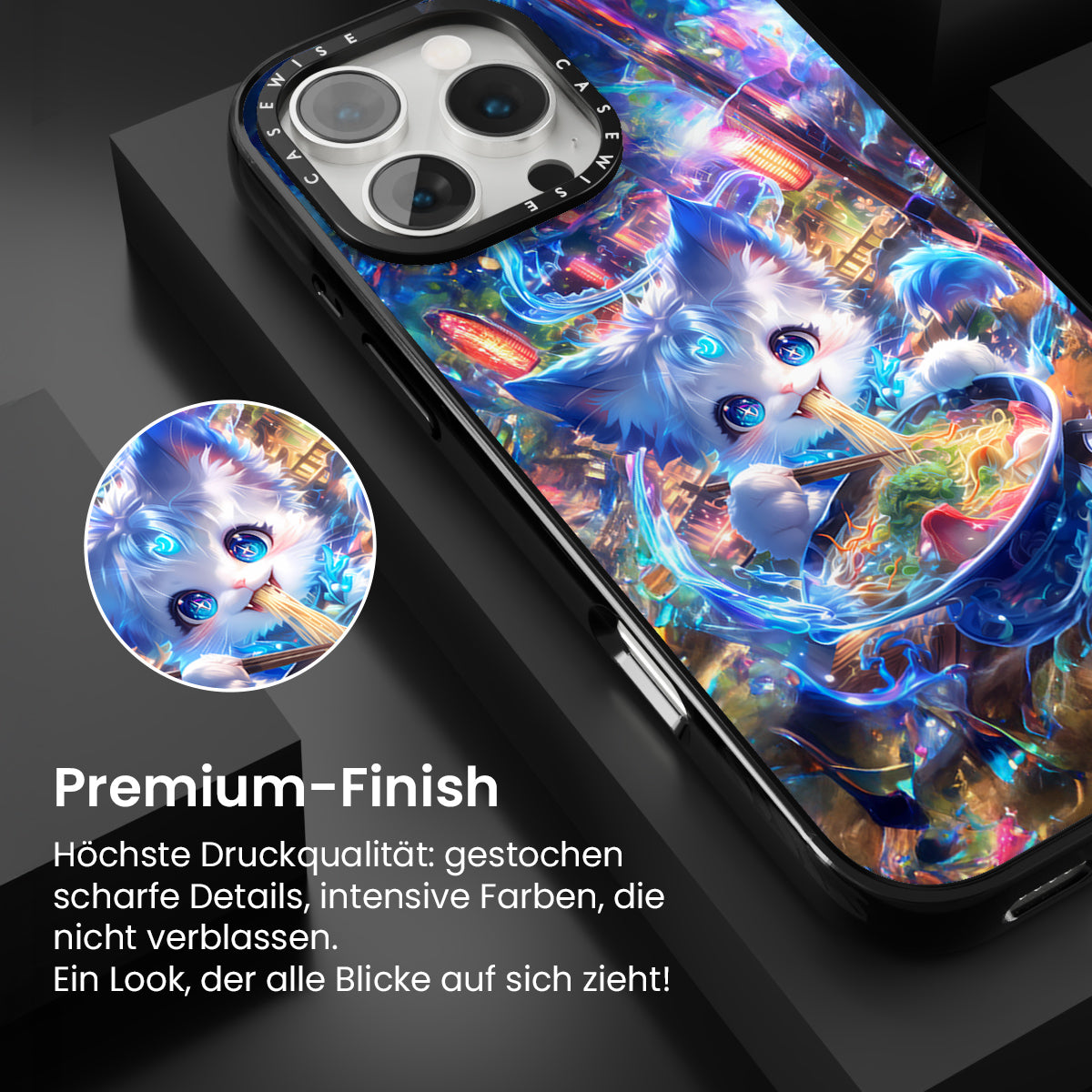 Regenbogen Ramen Cat - Hülle