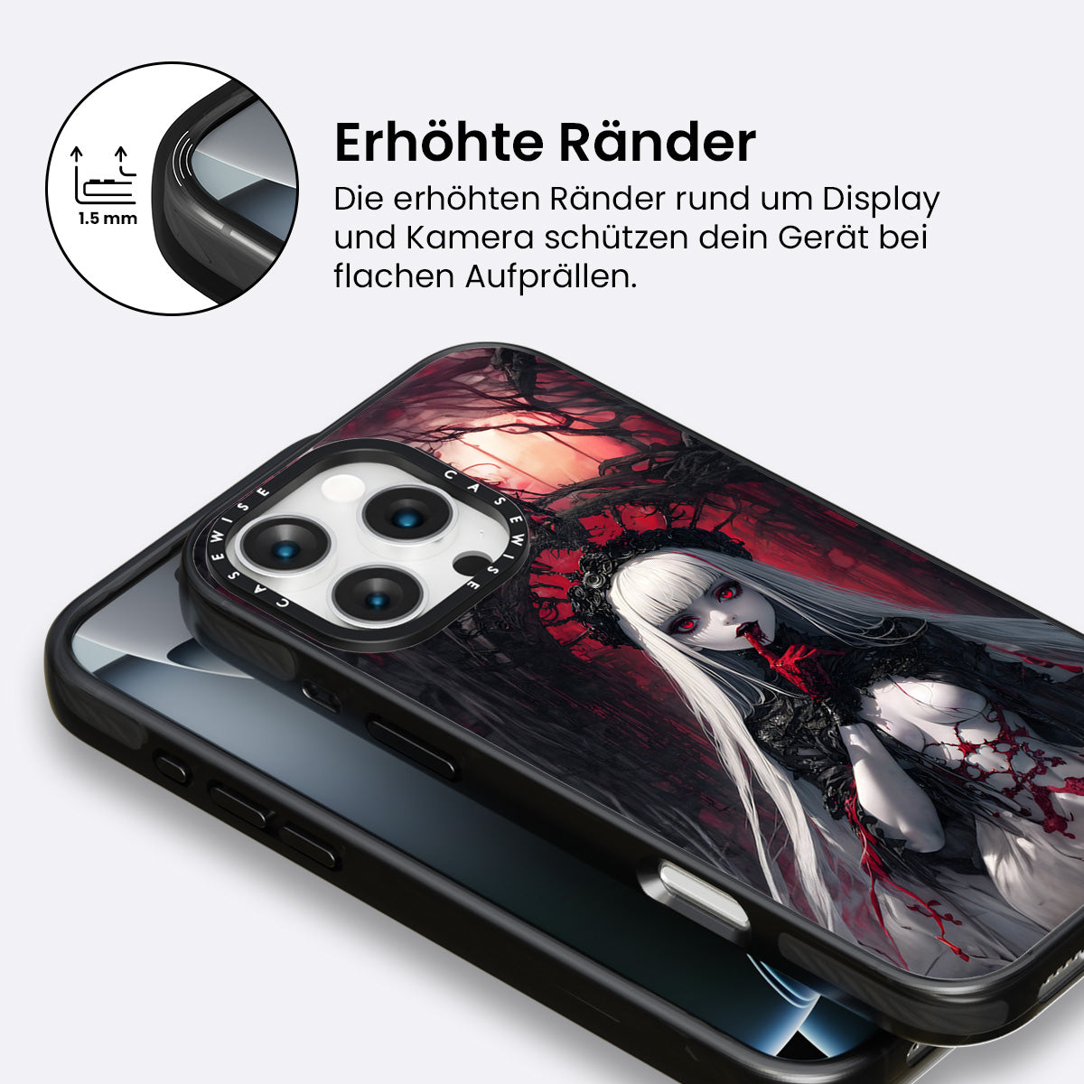 Gothisches Mädchen in der Kirche - Hülle