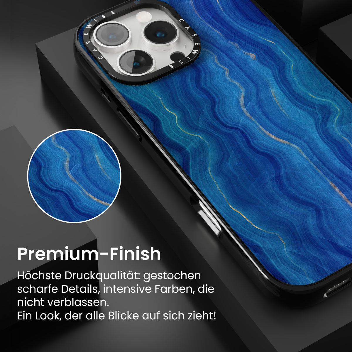 Blaue Achattextur 09 - Hülle