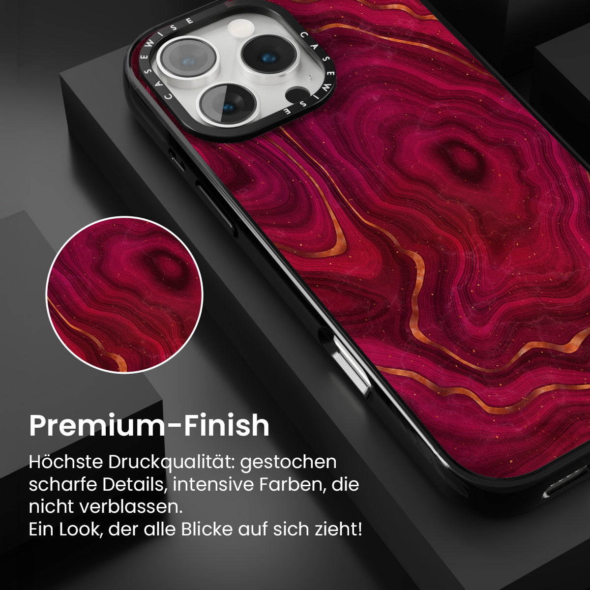 Rote Achattextur 05 - Hülle
