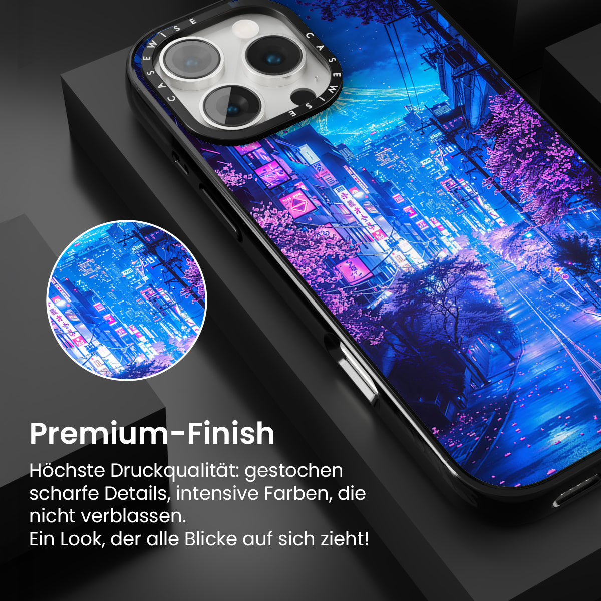Futuristische Fuji Neonblüte - Hülle