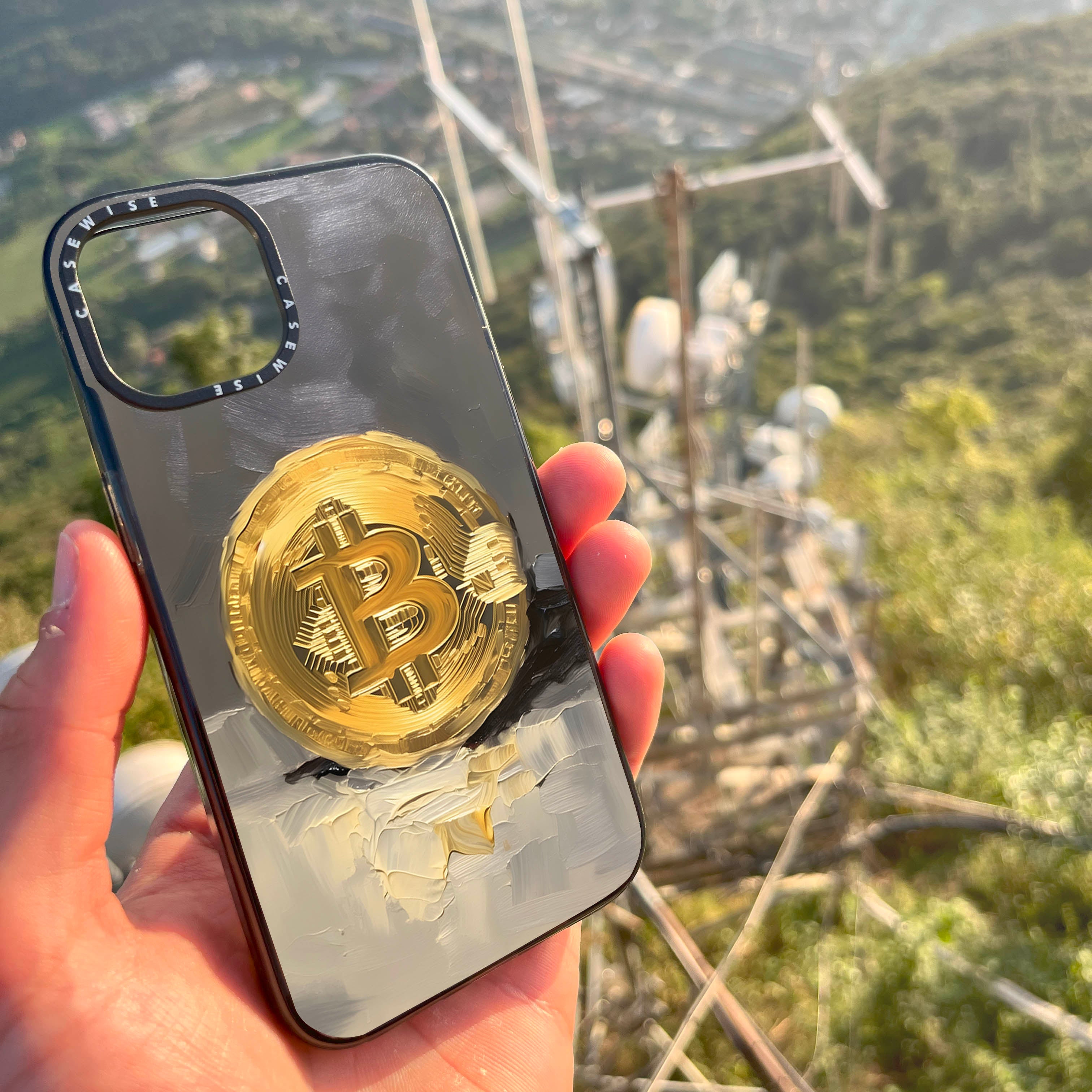 Bitcoin -Teigmalerei - Hülle