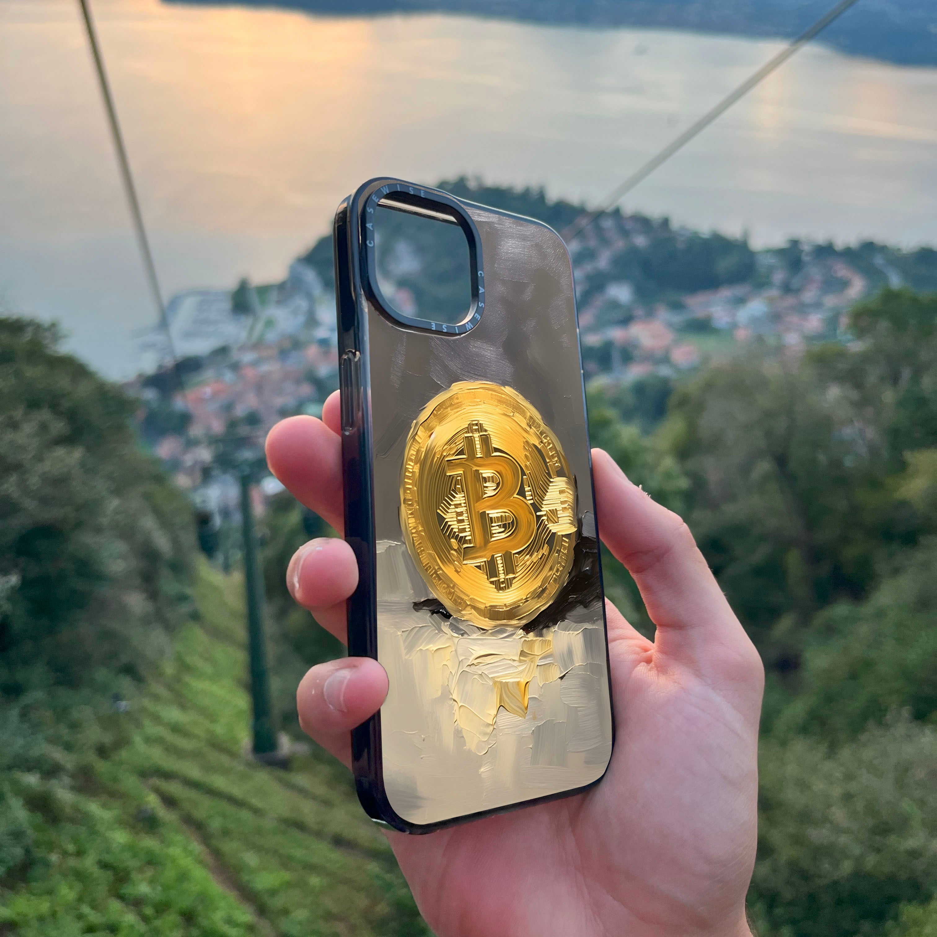 Bitcoin -Teigmalerei - Hülle