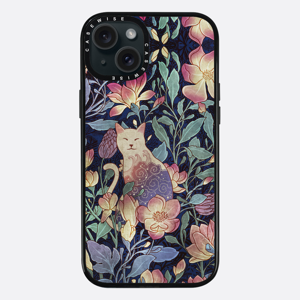 Katze und Magnolien - Hülle