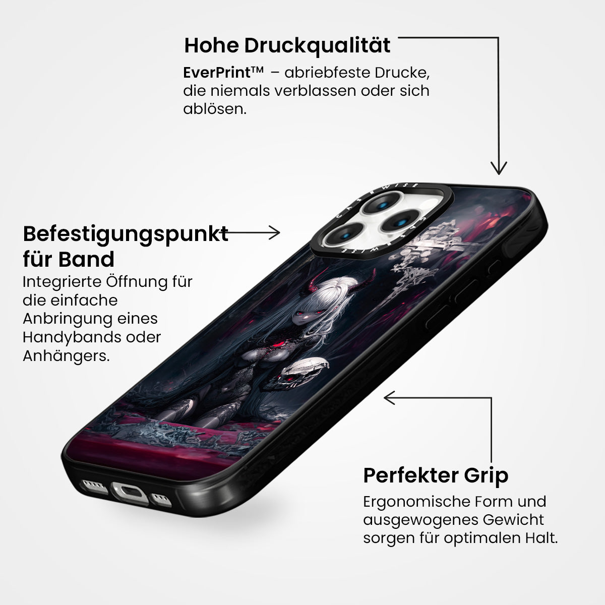 Schwarzer Dämon Vampire Dame - Hülle