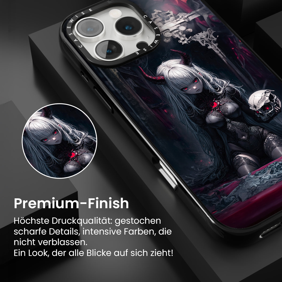 Schwarzer Dämon Vampire Dame - Hülle