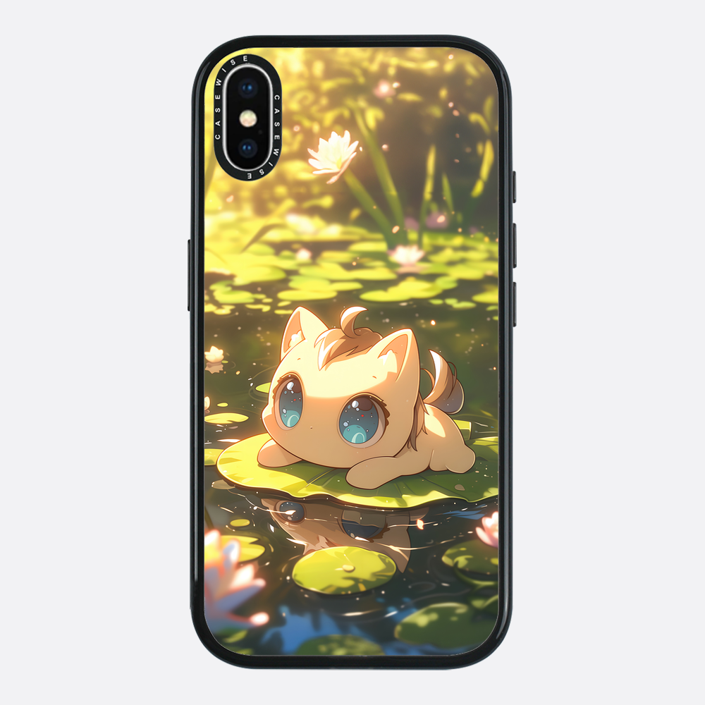 süße Anime -Katze - Hülle
