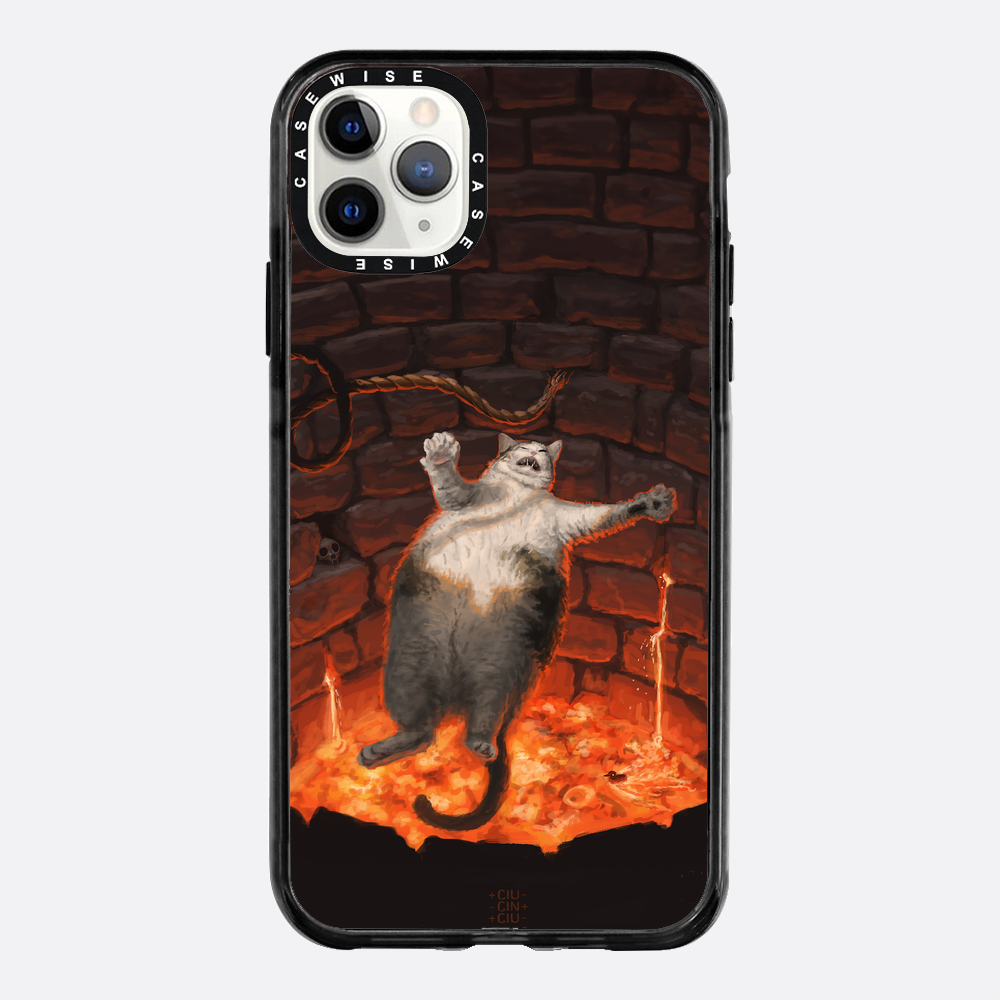 Katze in Lava fällt - Hülle