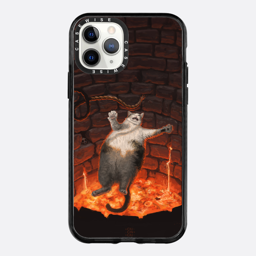 Katze in Lava fällt - Hülle