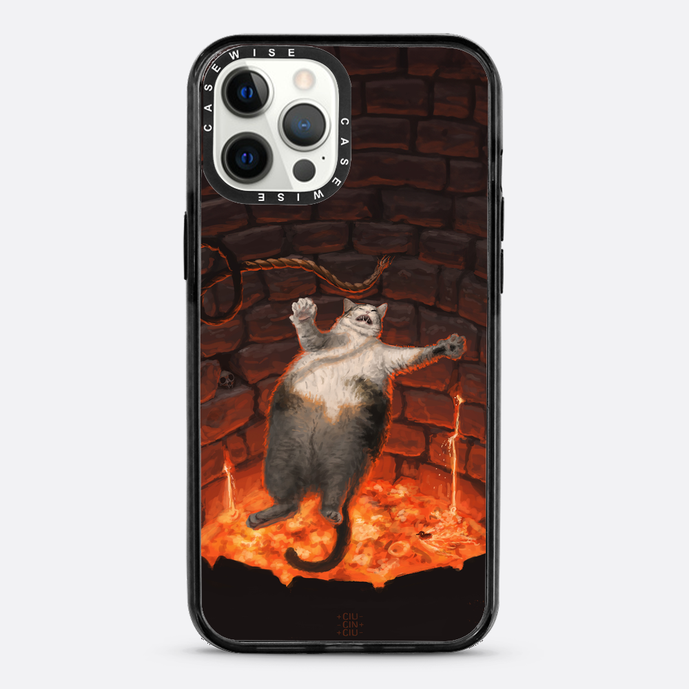 Katze in Lava fällt - Hülle