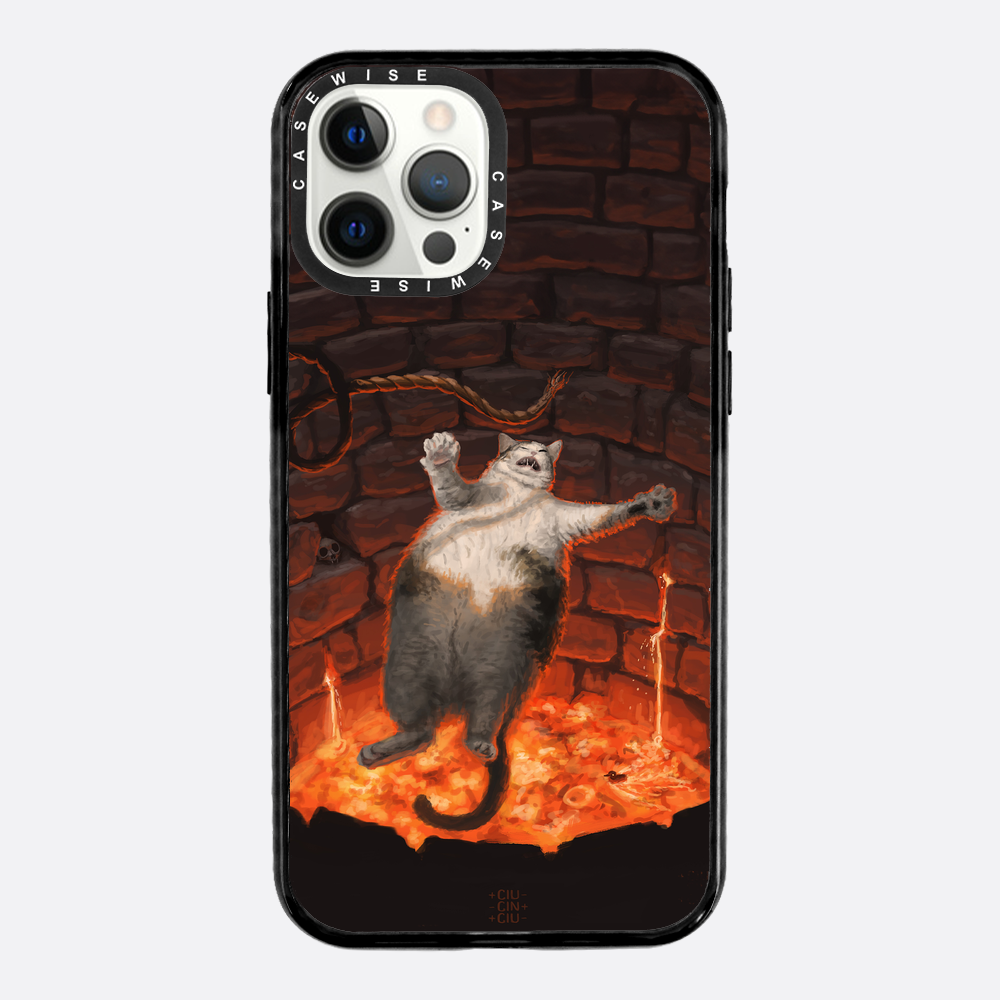 Katze in Lava fällt - Hülle