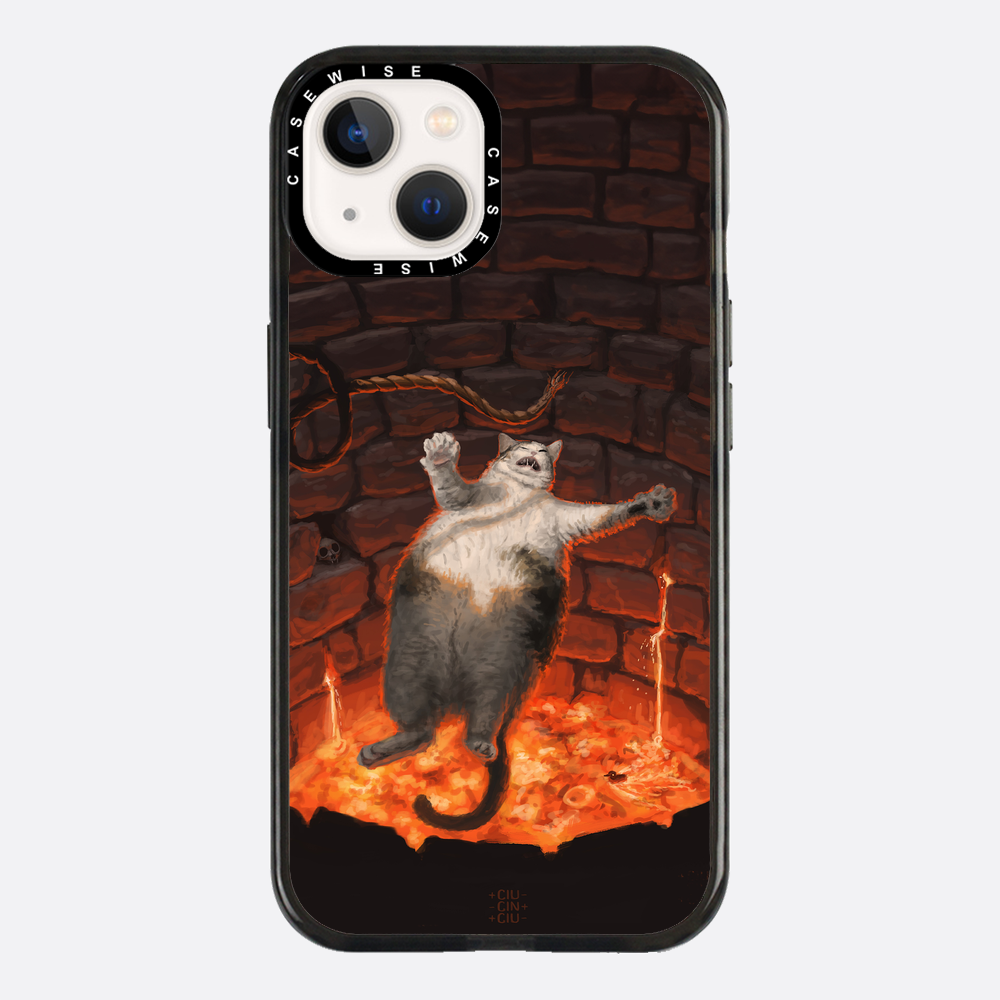 Katze in Lava fällt - Hülle