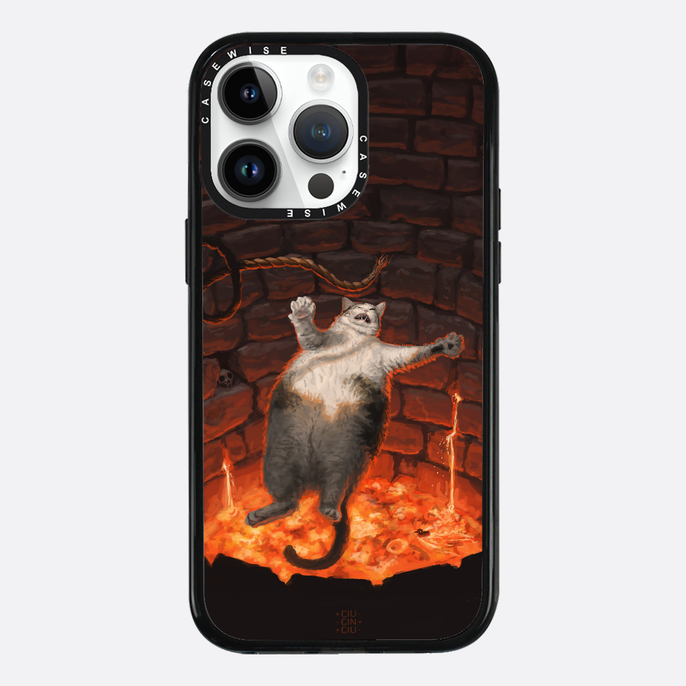 Katze in Lava fällt - Hülle