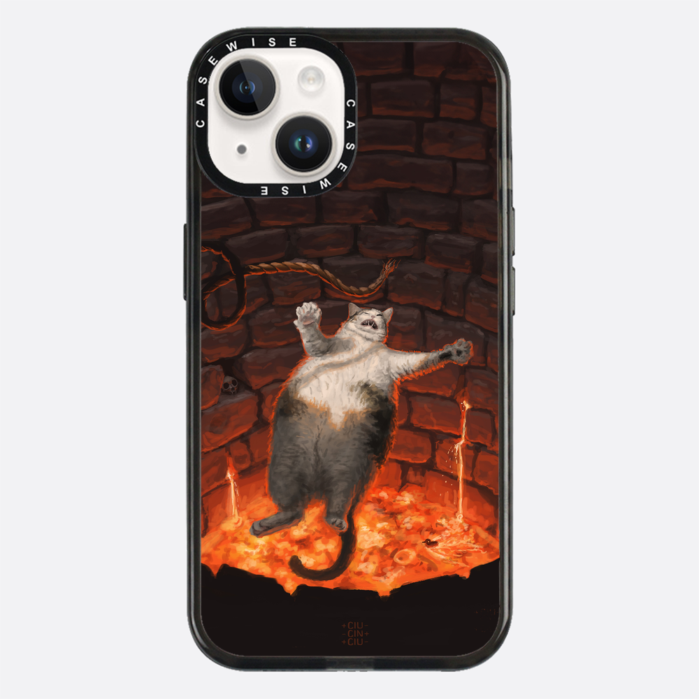 Katze in Lava fällt - Hülle