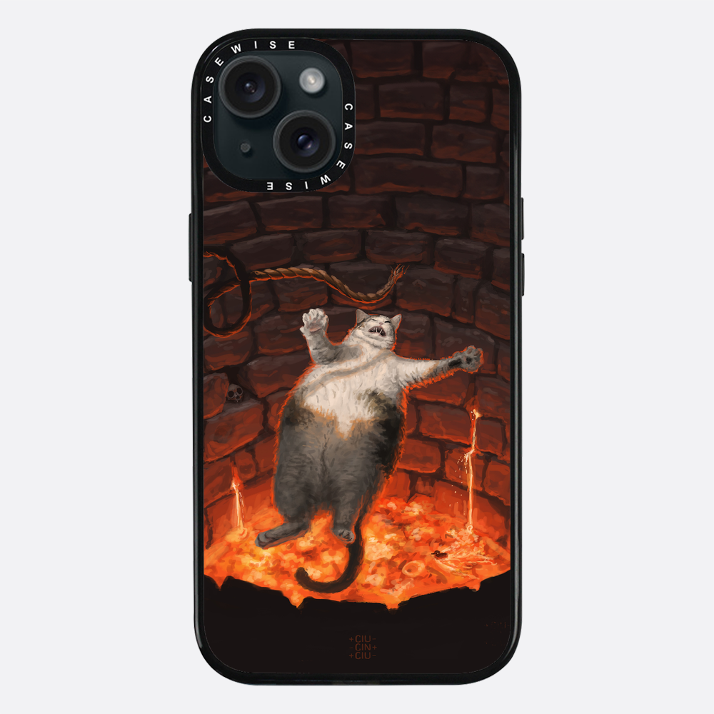 Katze in Lava fällt - Hülle