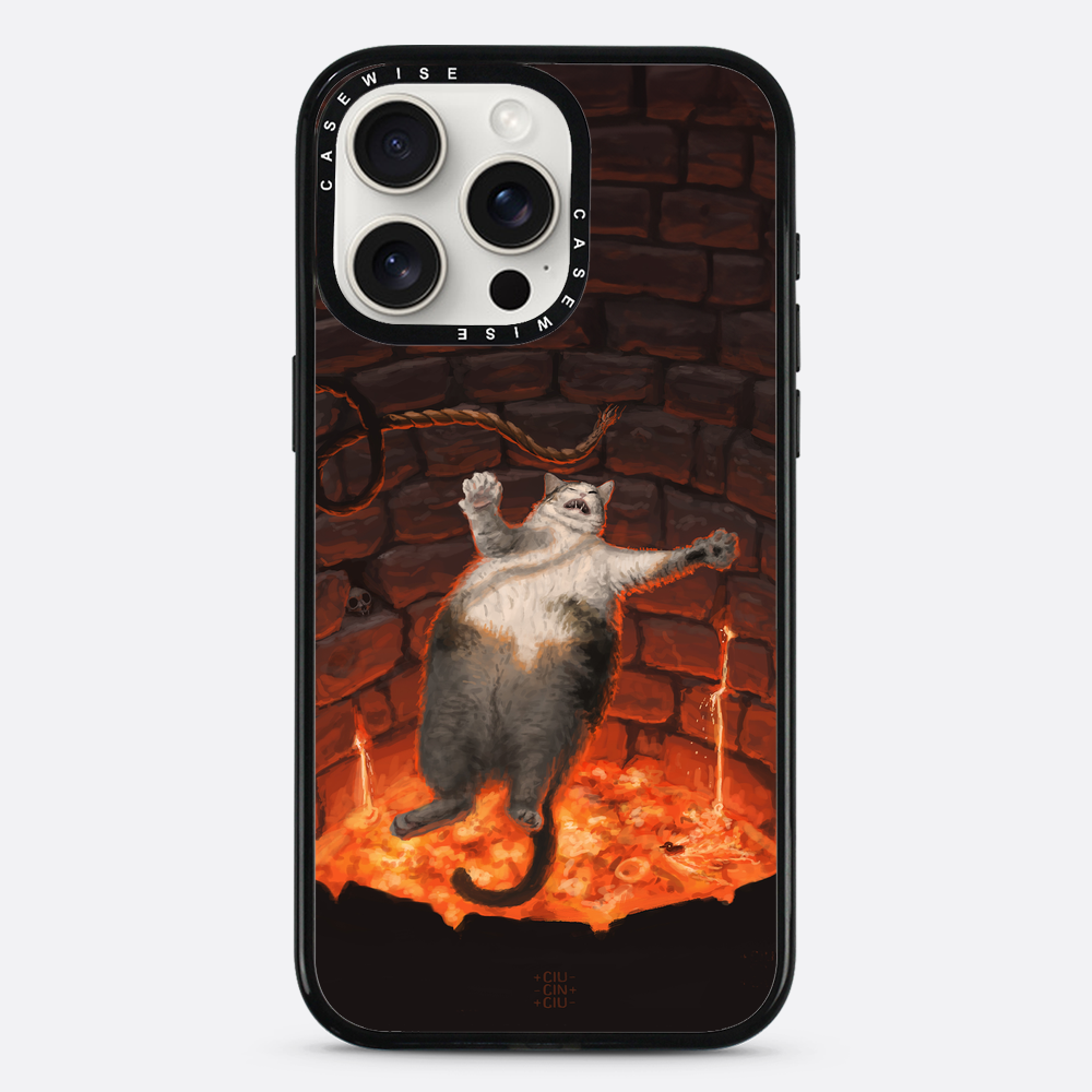 Katze in Lava fällt - Hülle