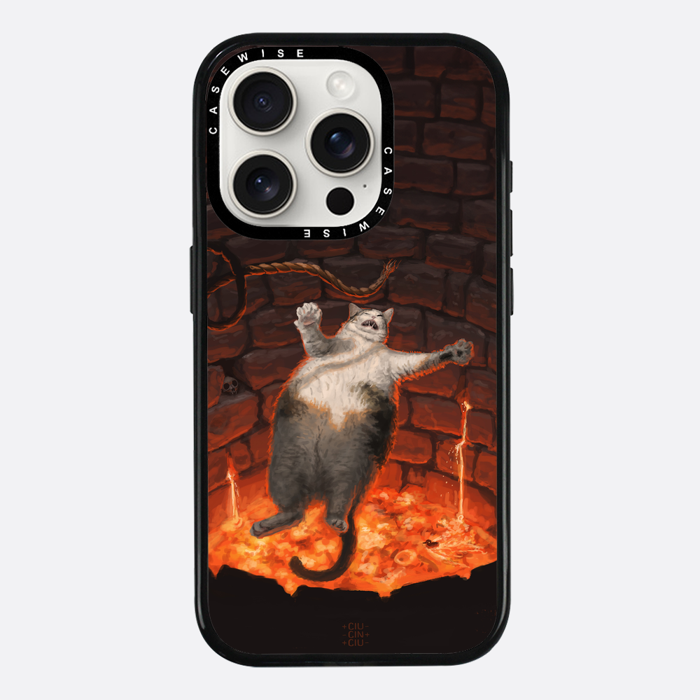 Katze in Lava fällt - Hülle
