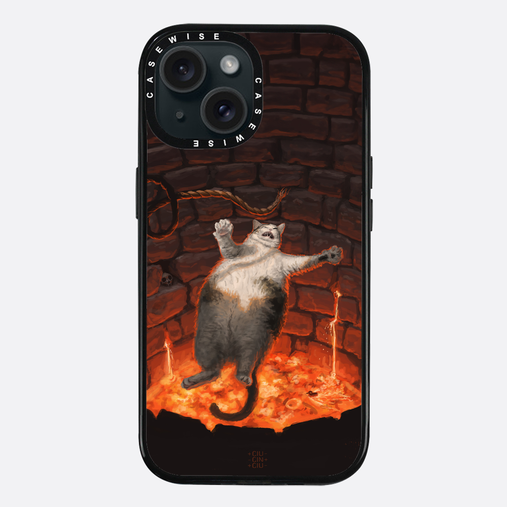 Katze in Lava fällt - Hülle