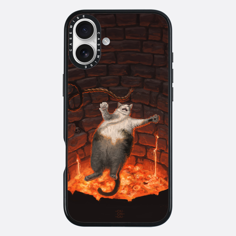 Katze in Lava fällt - Hülle