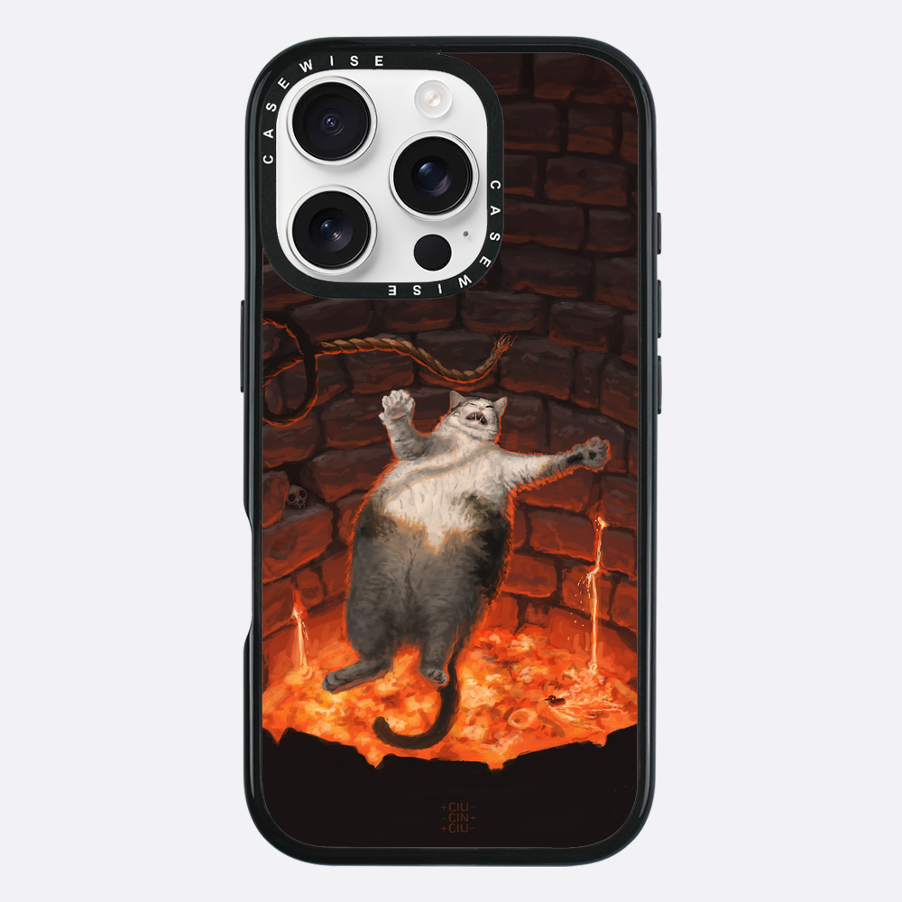 Katze in Lava fällt - Hülle