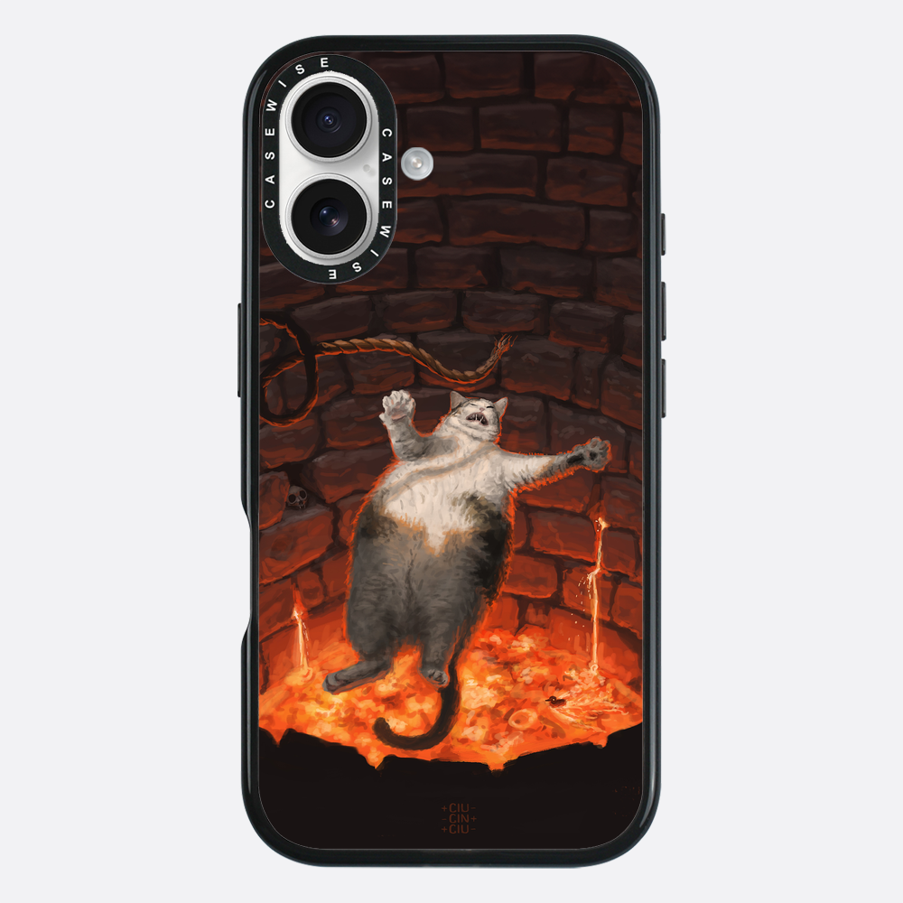 Katze in Lava fällt - Hülle