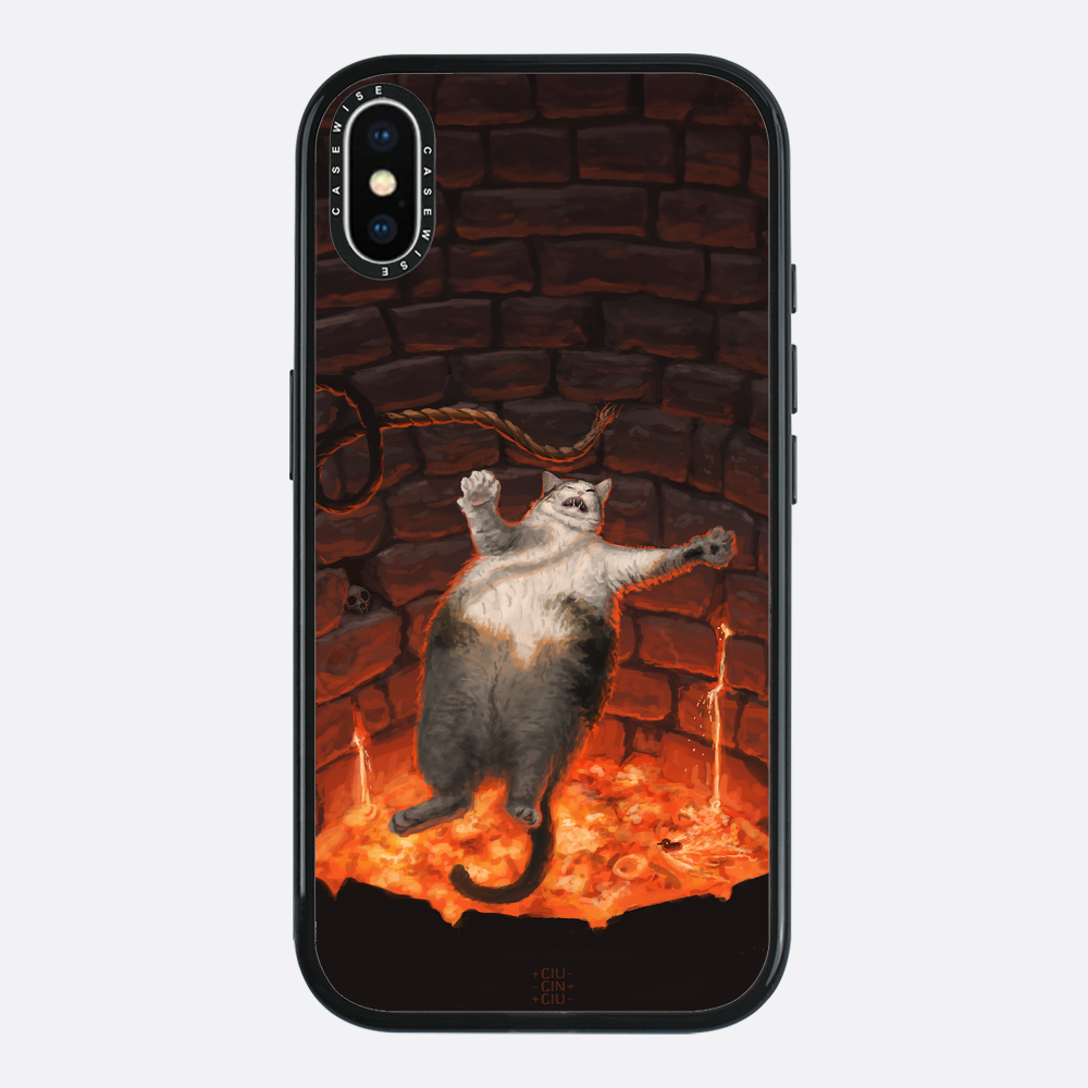 Katze in Lava fällt - Hülle