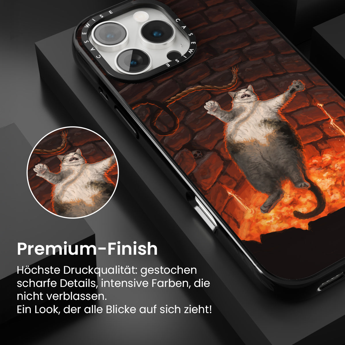 Katze in Lava fällt - Hülle